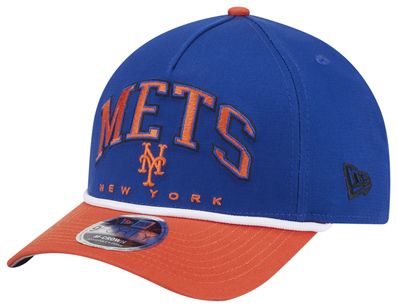 New Era Mets 9FORTY MC A-Frame Arch Cap Image 1 of 7. Tap to open photo gallery.