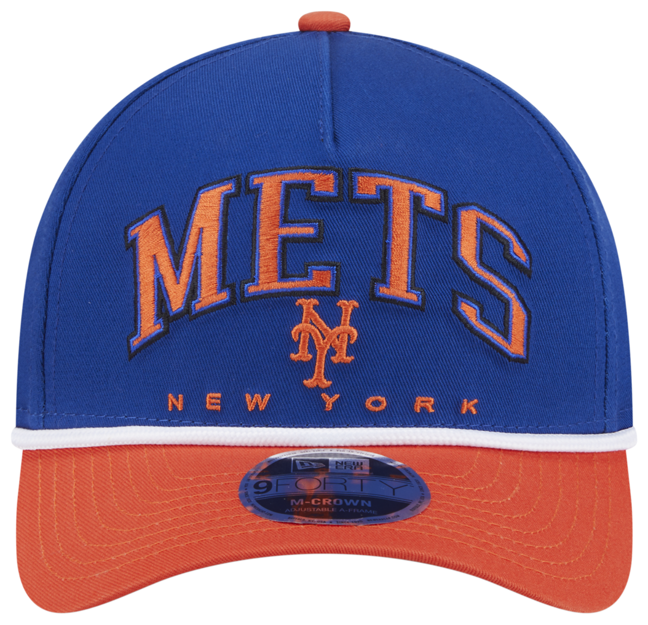 New Era Mets 9FORTY MC A-Frame Arch Cap Image 2 of 7. Tap to open photo gallery.