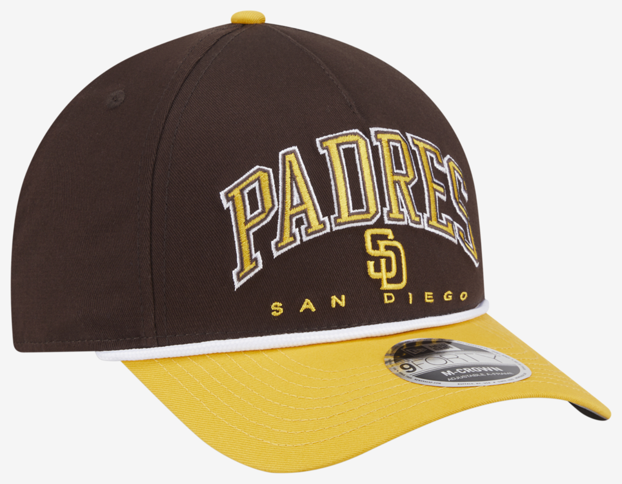 New Era Padres 9FORTY MC A-Frame Arch Cap Image 3 of 7. Tap to open photo gallery.