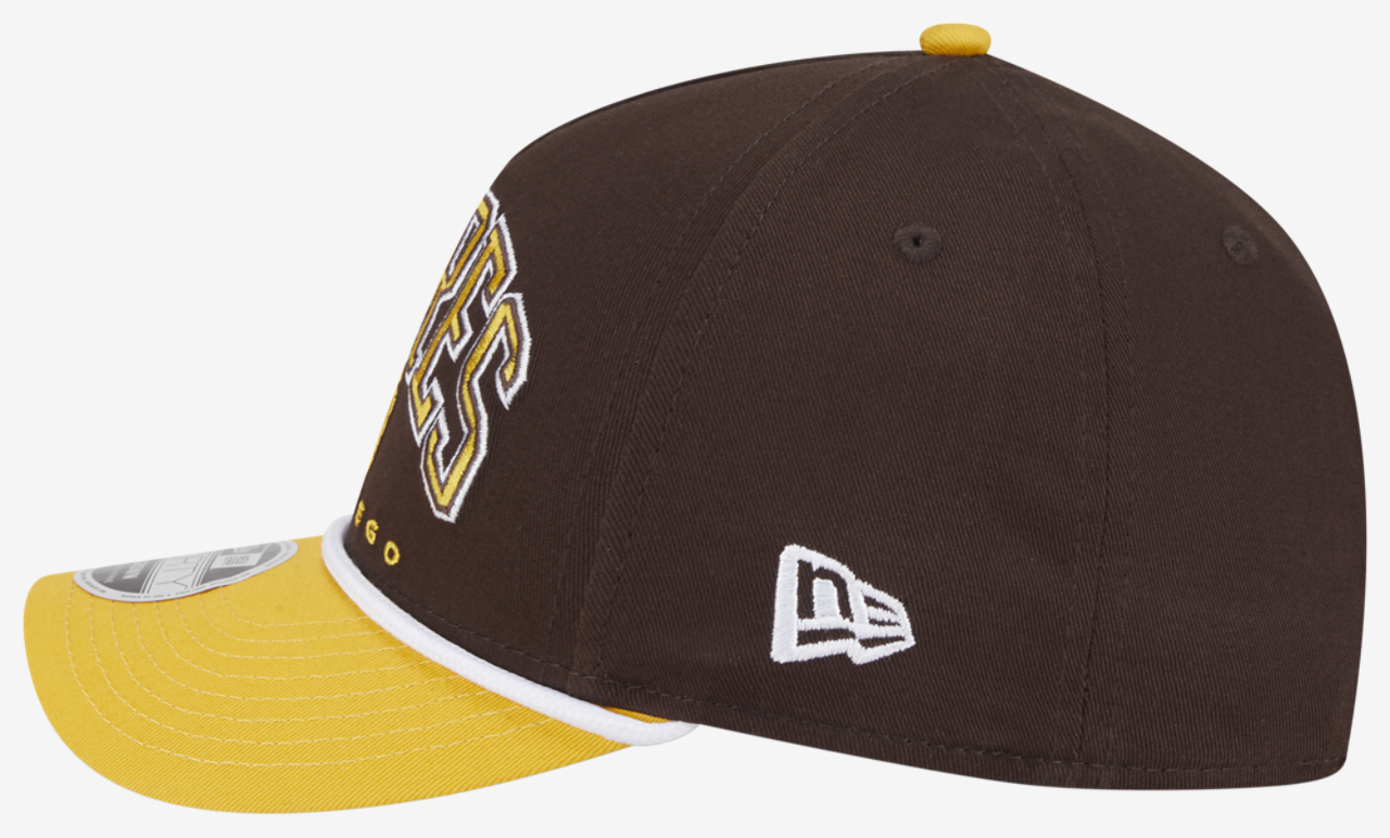 New Era Padres 9FORTY MC A-Frame Arch Cap Image 4 of 7. Tap to open photo gallery.