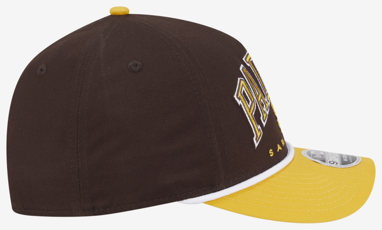 New Era Padres 9FORTY MC A-Frame Arch Cap Image 5 of 7. Tap to open photo gallery.