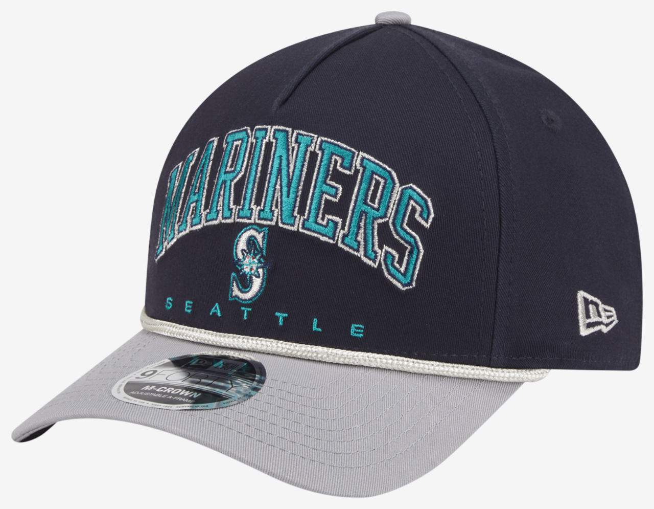 New Era Mariners 9FORTY MC A-Frame Arch Cap Image 1 of 7. Tap to open photo gallery.
