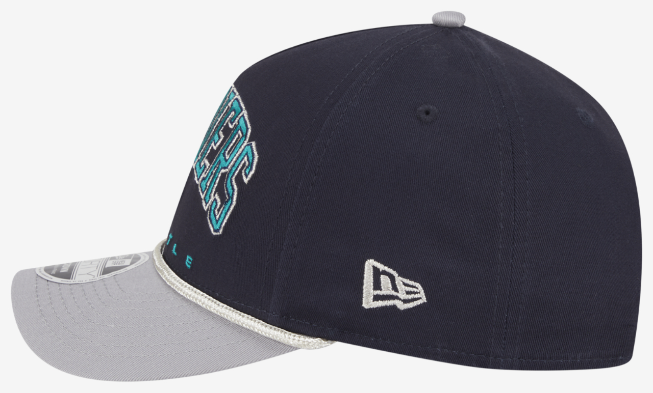 New Era Mariners 9FORTY MC A-Frame Arch Cap Image 6 of 7. Tap to open photo gallery.
