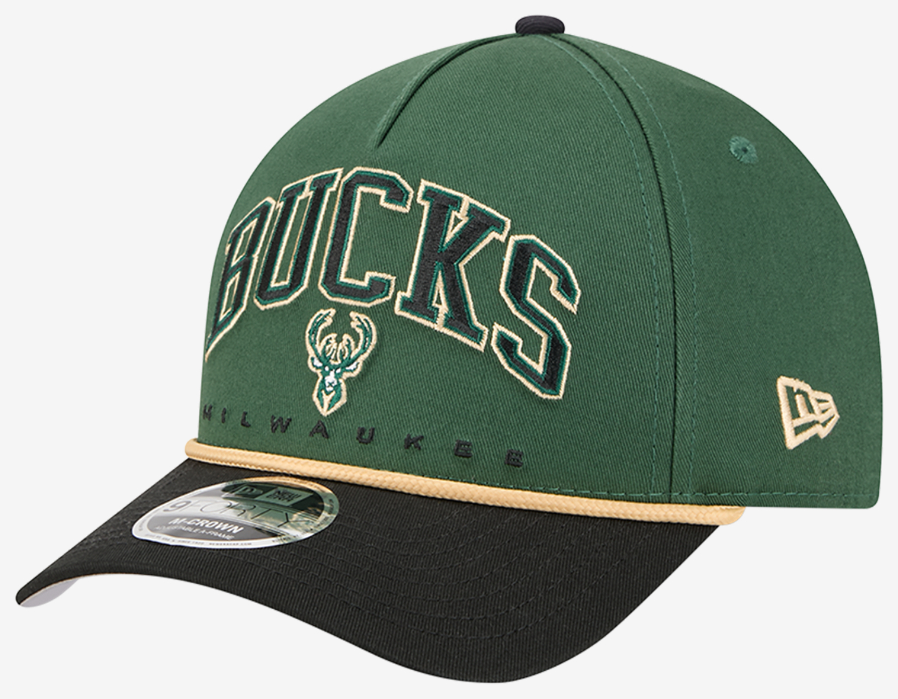 New Era Bucks 9Forty AF Arch 25187 Cap Image 1 of 7. Tap to open photo gallery.