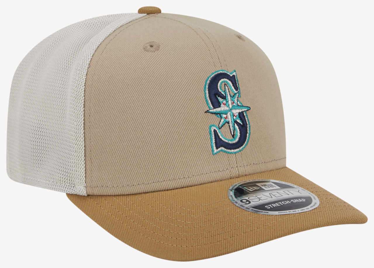 New Era Mariners 9SEVENTY SS 2T Trucker Image 3 of 7. Tap to open photo gallery.