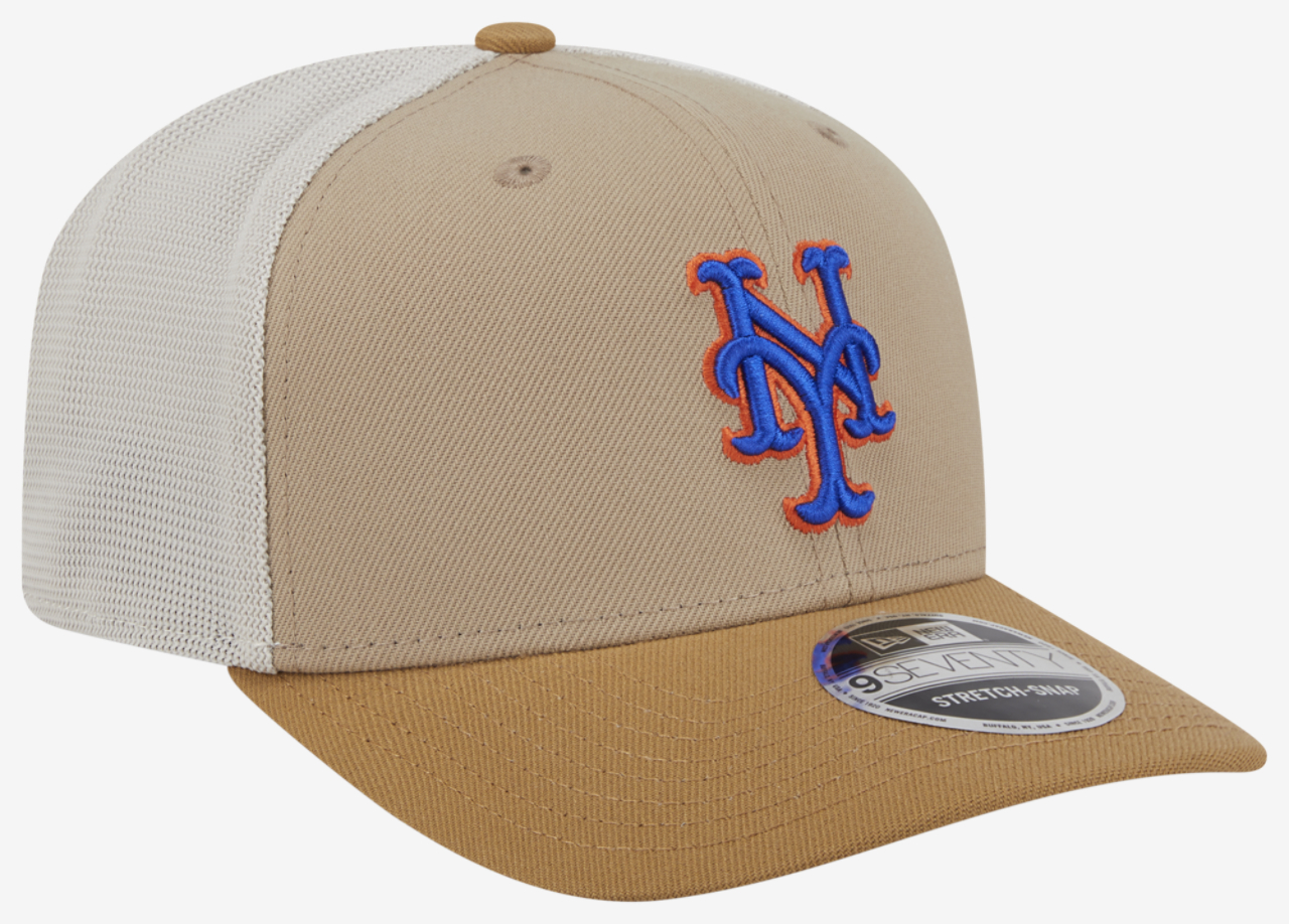 New Era Mets 9SEVENTY SS 2T Trucker Image 3 of 7. Tap to open photo gallery.