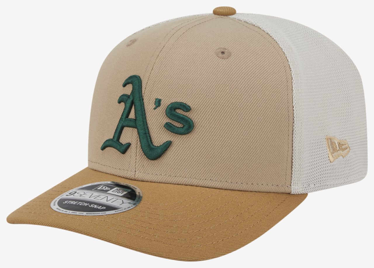 New Era A's 9SEVENTY SS 2T Trucker Image 1 of 7. Tap to open photo gallery.