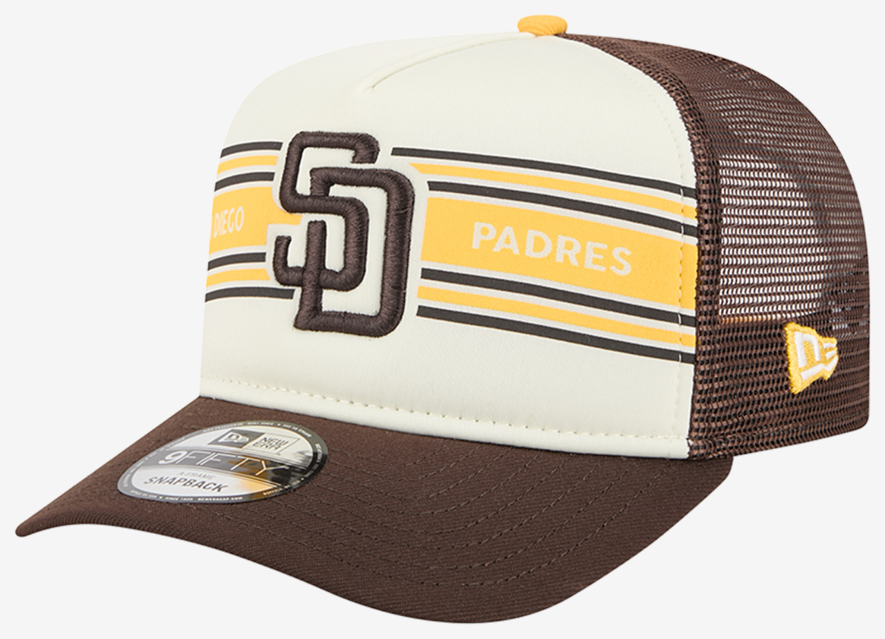 New Era Padres 9FIFTY A-Frame Banner Cap Image 1 of 7. Tap to open photo gallery.