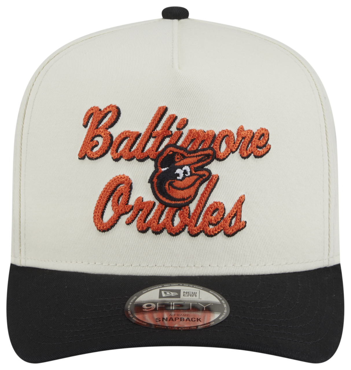 New Era Orioles 9FIFTY A-Frame Chainstitch Cap Image 2 of 7. Tap to open photo gallery.