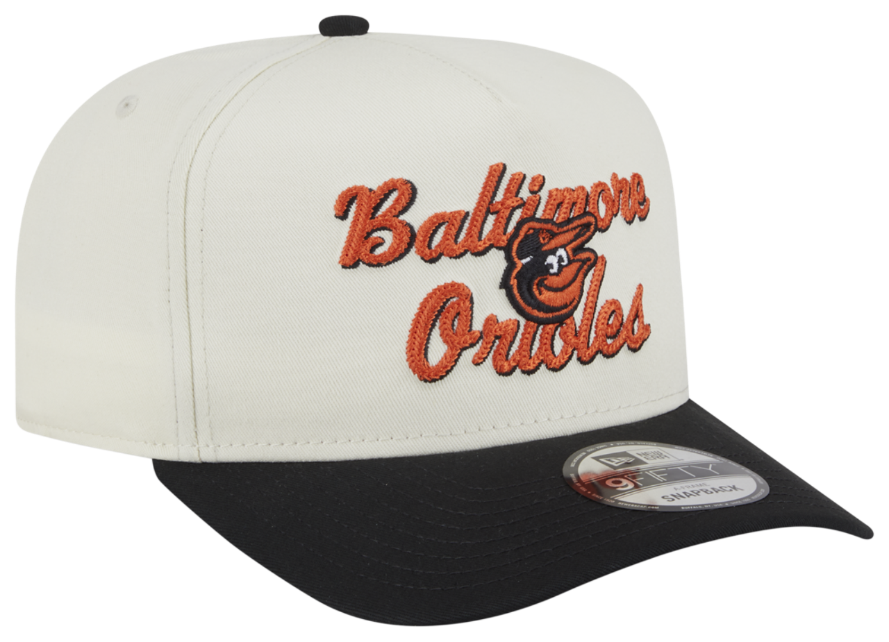 New Era Orioles 9FIFTY A-Frame Chainstitch Cap Image 3 of 7. Tap to open photo gallery.