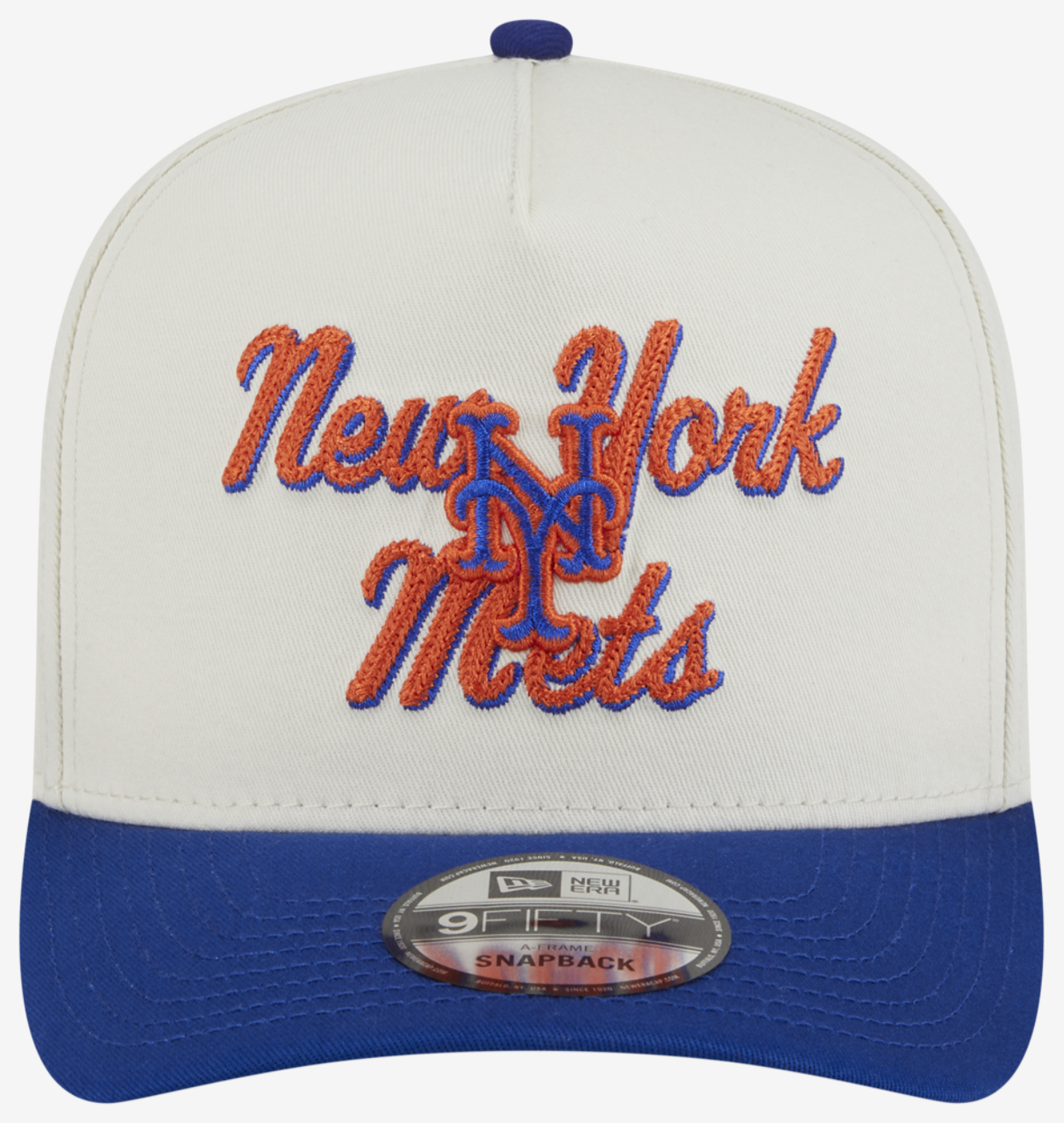 New Era Mets 9FIFTY A-Frame Chainstitch Cap Image 2 of 6. Tap to open photo gallery.