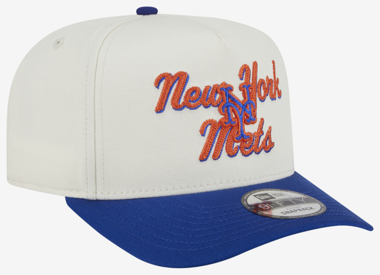 New Era Mets 9FIFTY A-Frame Chainstitch Cap Image 3 of 6. Tap to open photo gallery.