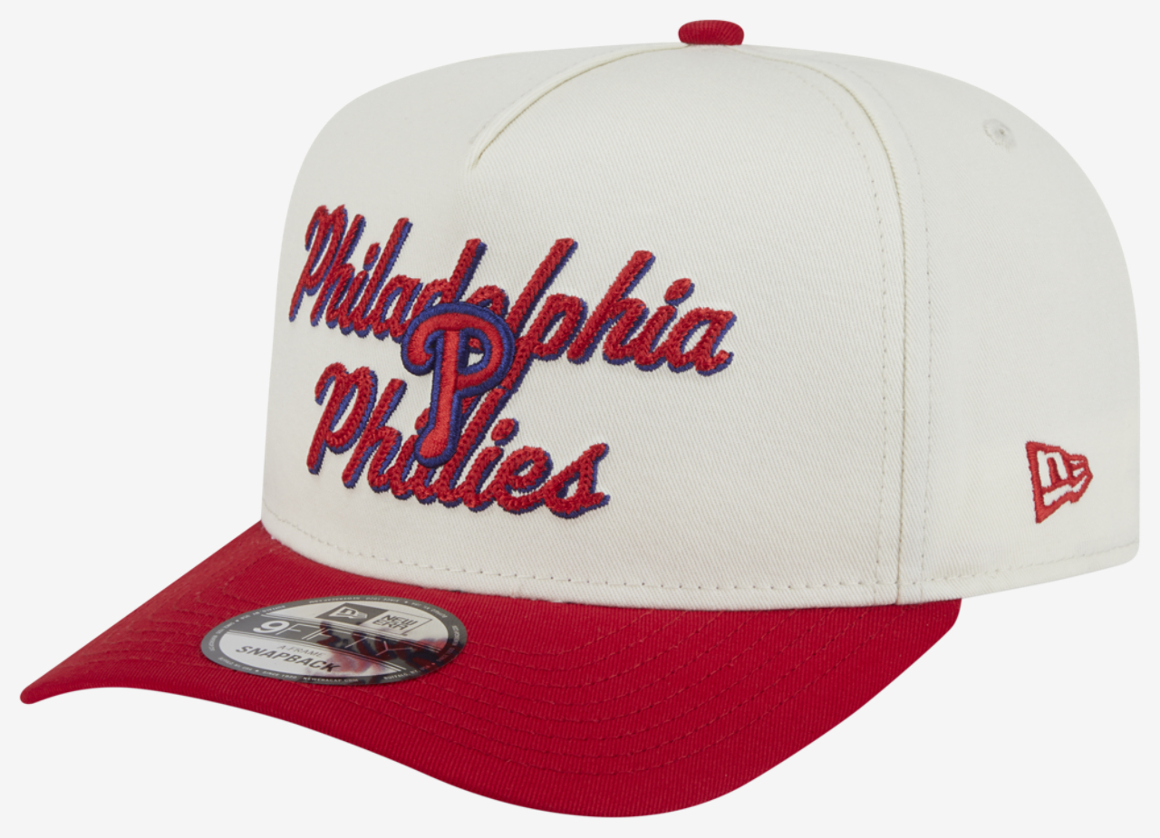 New Era Phillies 9FIFTY A-Frame Chainstitch Cap Image 1 of 7. Tap to open photo gallery.