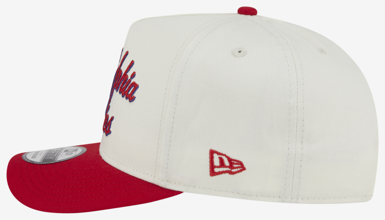 New Era Phillies 9FIFTY A-Frame Chainstitch Cap Image 4 of 7. Tap to open photo gallery.