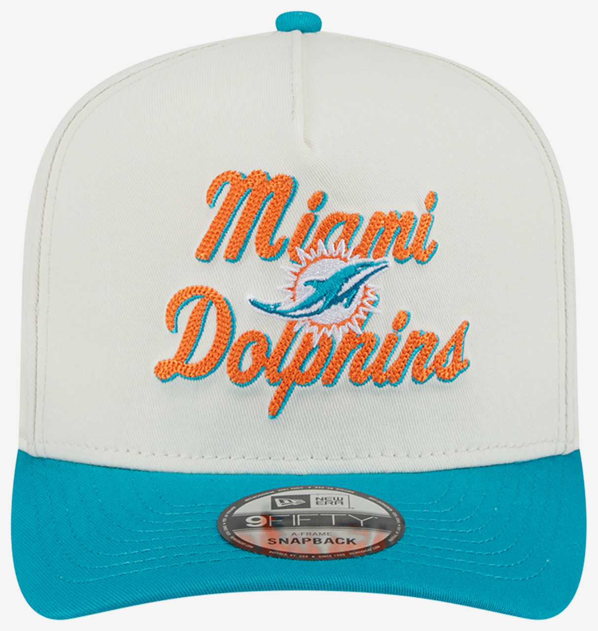 New Era Dolphins 9Fifty AF Chainstitch 25232 Image 2 of 7. Tap to open photo gallery.
