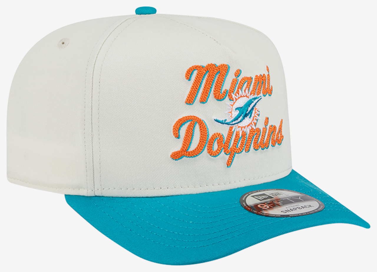 New Era Dolphins 9Fifty AF Chainstitch 25232 Image 3 of 7. Tap to open photo gallery.