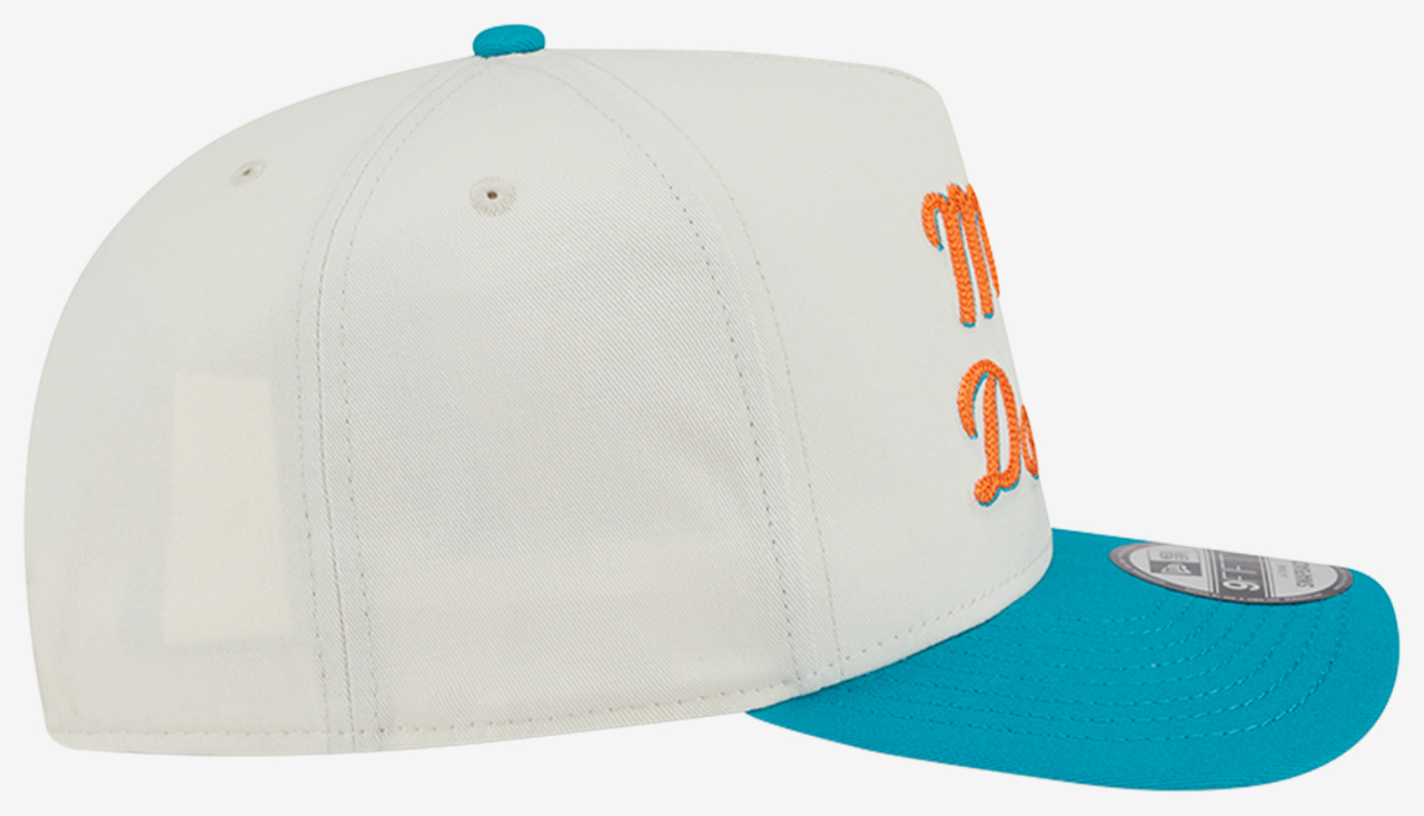 New Era Dolphins 9Fifty AF Chainstitch 25232 Image 5 of 7. Tap to open photo gallery.