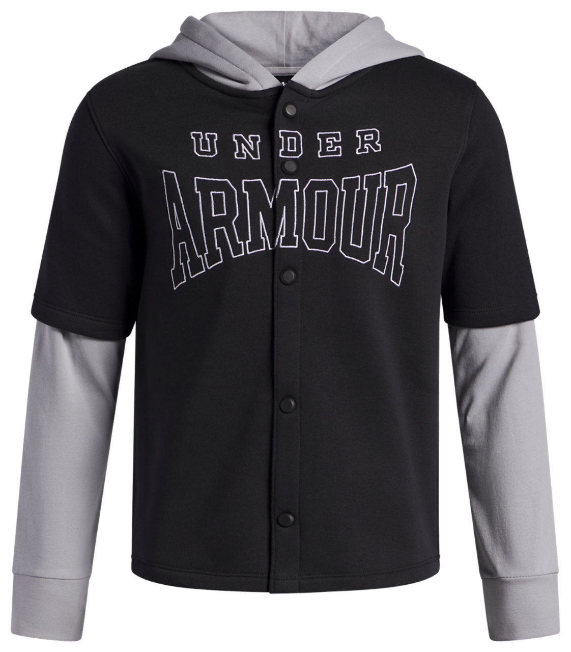 Under Armour Icon Fleece Button-Down Hoodie Image 1 of 2. Tap to open photo gallery.