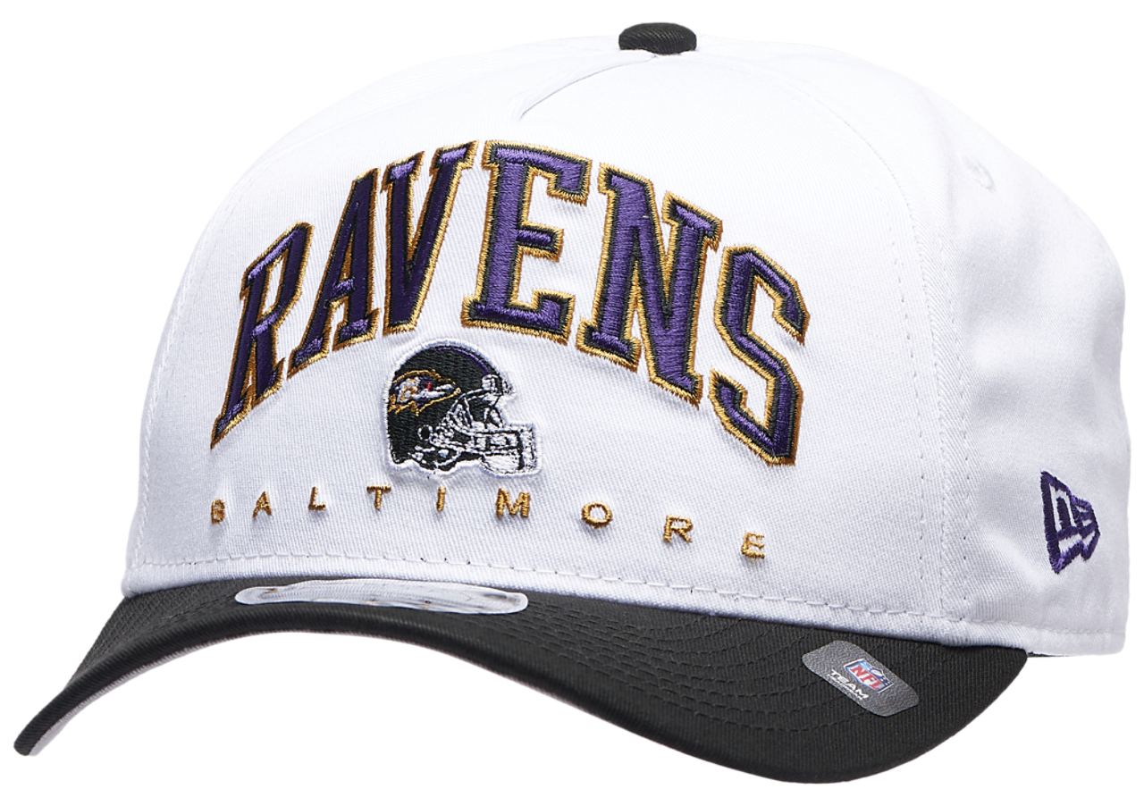 New Era Ravens 9Forty A-Frame 2T Arch Cap Image 1 of 5. Tap to open photo gallery.