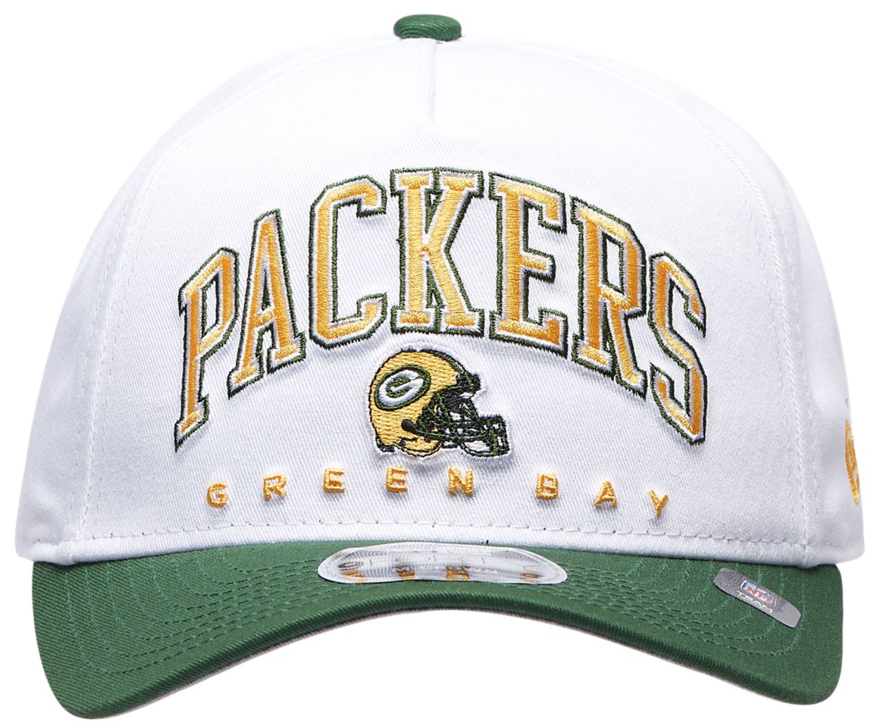 New Era Packers 9Forty A-Frame 2T Arch Cap Image 2 of 5. Tap to open photo gallery.
