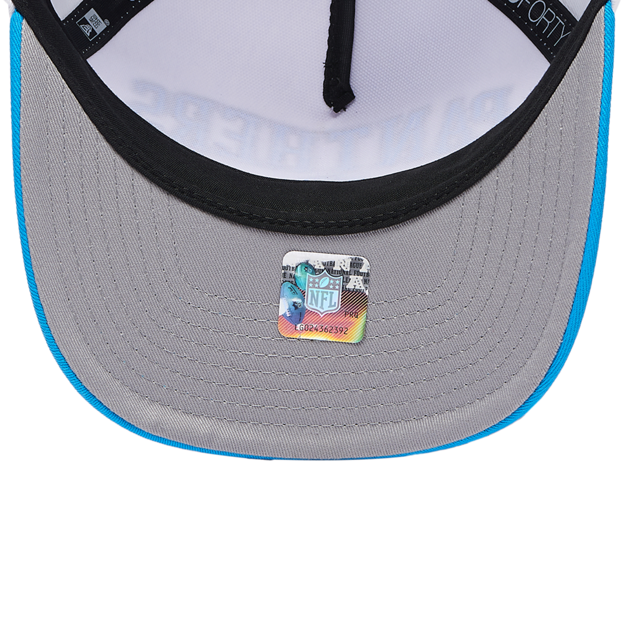 New Era Panthers 9Forty A-Frame 2T Arch Cap Image 5 of 5. Tap to open photo gallery.