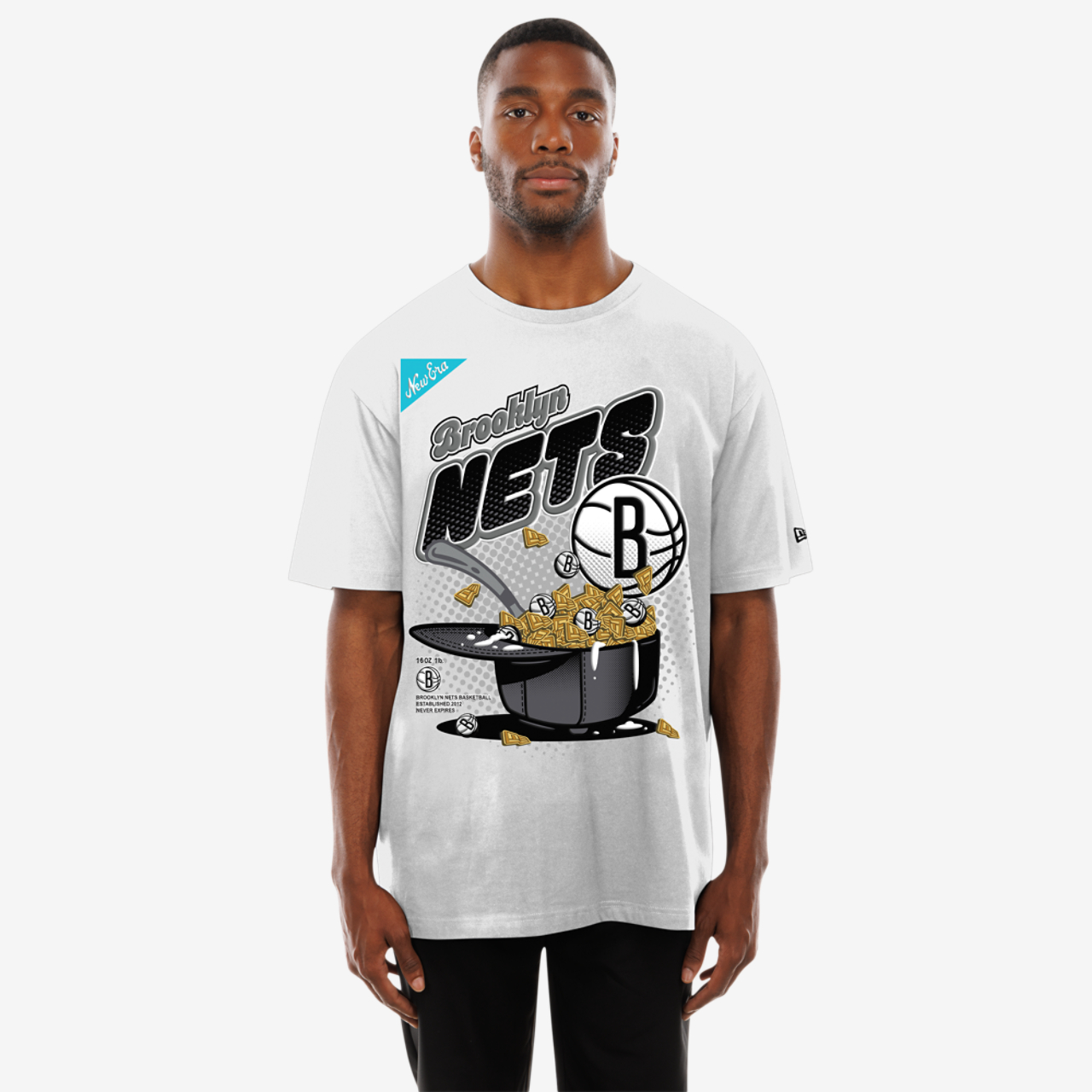 New Era Nets 2775 Short Sleeve T-Shirt Image 1 of 2. Tap to open photo gallery.