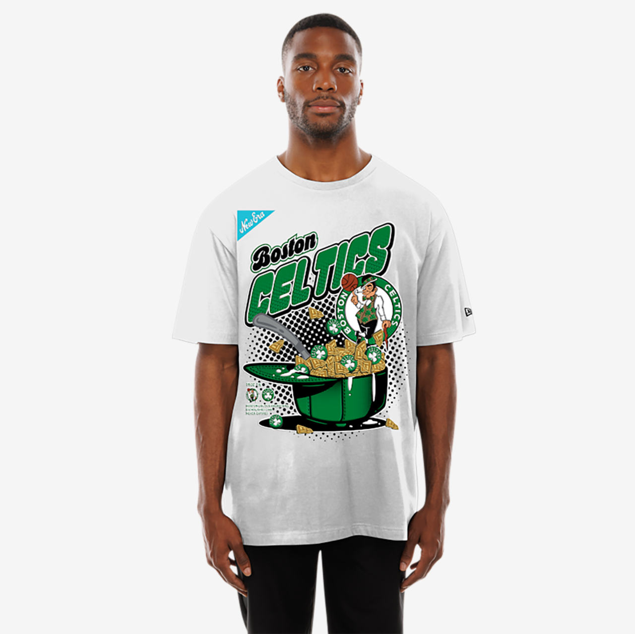 New Era Celtics 2775 Short Sleeve T-Shirt Image 1 of 4. Tap to open photo gallery.