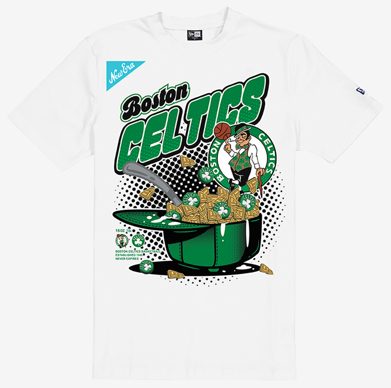 New Era Celtics 2775 Short Sleeve T-Shirt Image 3 of 4. Tap to open photo gallery.