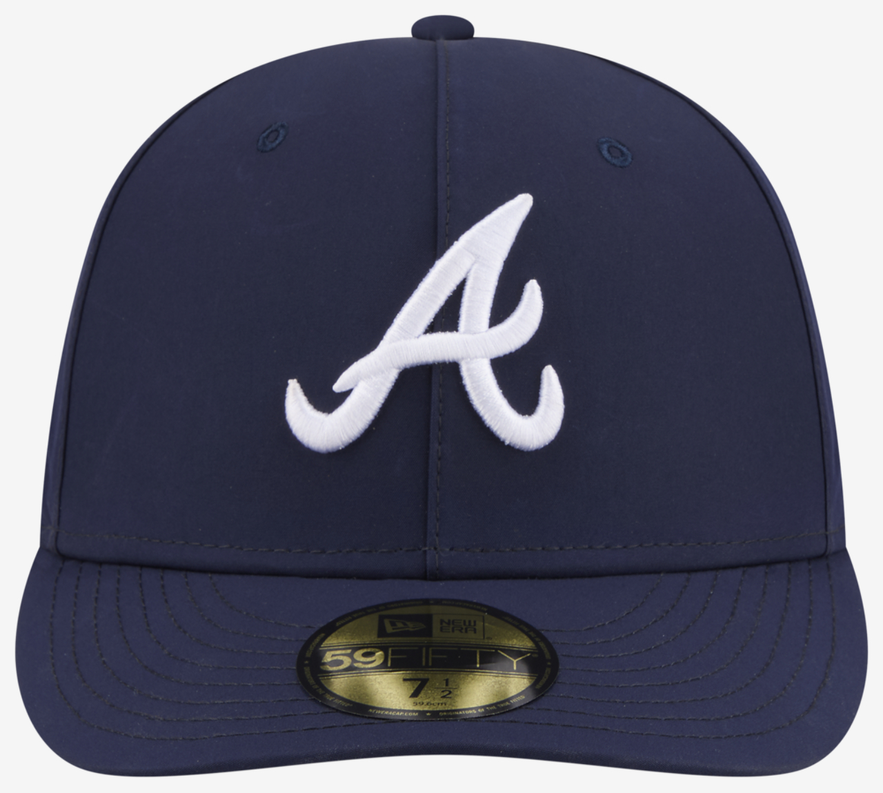 New Era Braves Gortex 59Fifty Fitted Cap Image 2 of 7. Tap to open photo gallery.