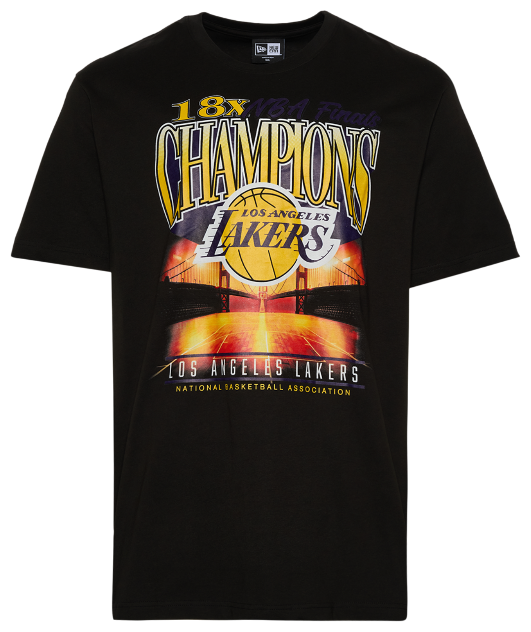 New Era Mens Lakers Oversize T-Shirt - Black/Multi