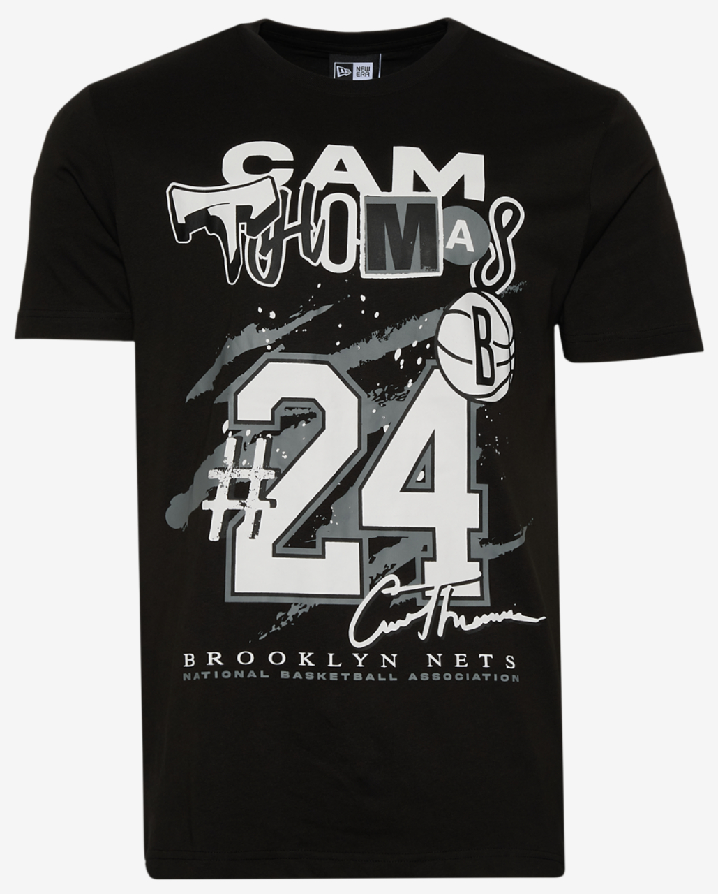 New Era Nets Cam Thomas Oversize T-Shirt Image 1 of 2. Tap to open photo gallery.