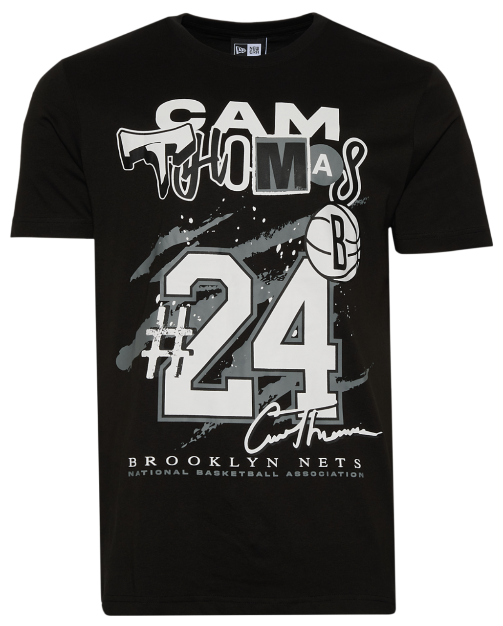 New Era Nets Cam Thomas Oversize T-Shirt Image 1 of 2. Tap to open photo gallery.