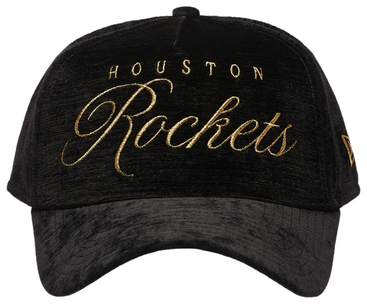 New Era Rockets 940 A Frame Velvet Script Cap Image 2 of 5. Tap to open photo gallery.