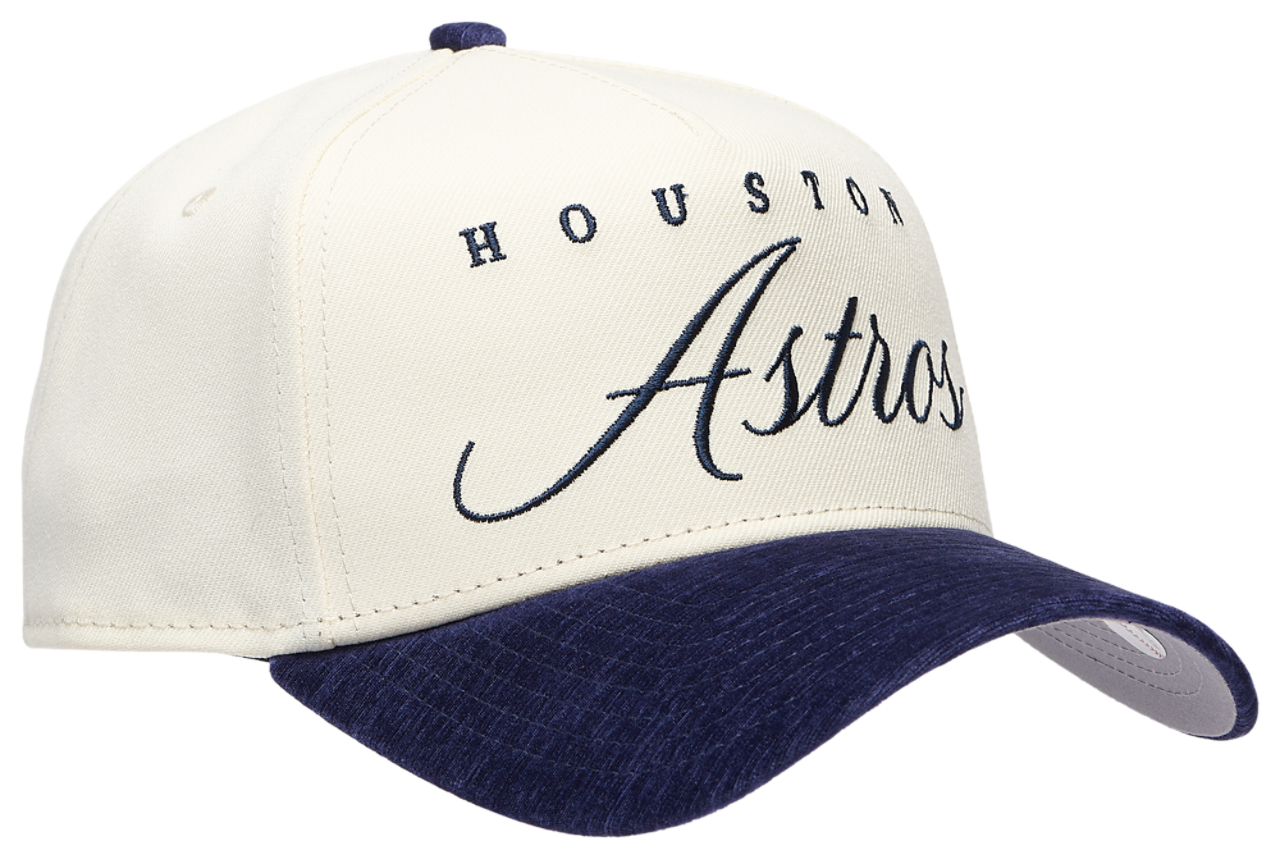 New Era Astros 2 Tone Velvet Script Cap Image 3 of 5. Tap to open photo gallery.