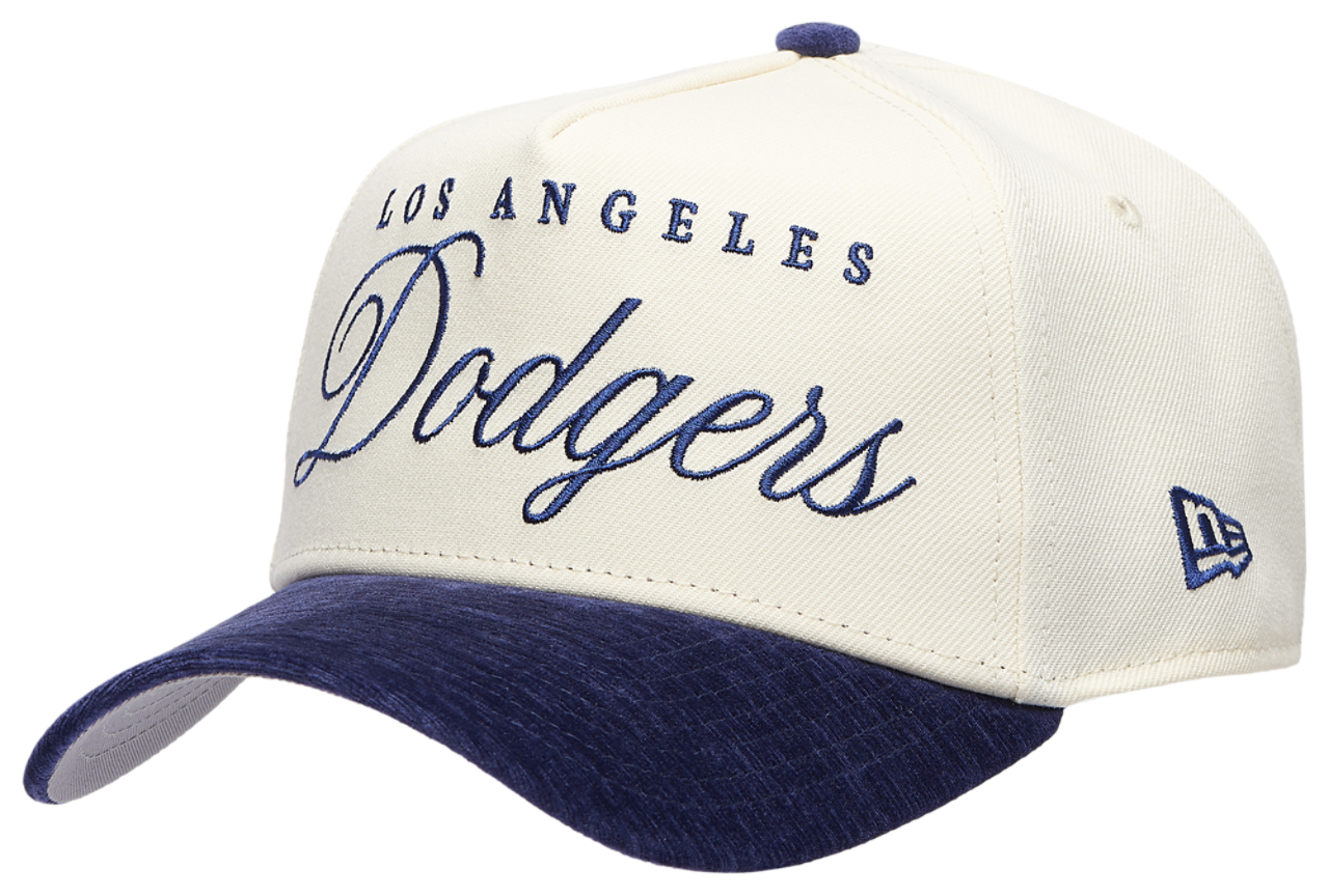 New Era Dodgers 2 Tone Velvet Script Cap Image 1 of 5. Tap to open photo gallery.