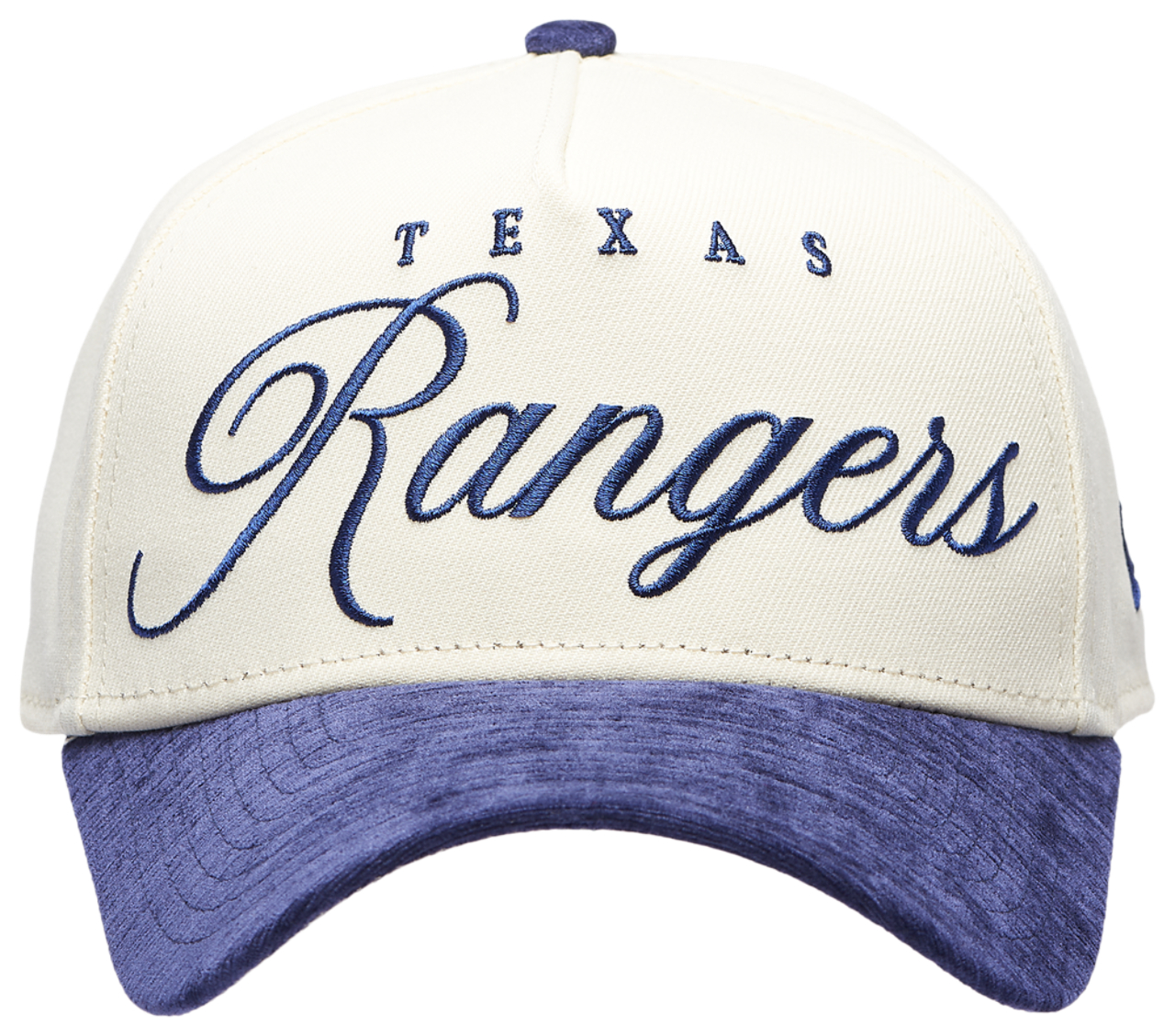 New Era Rangers 2 Tone Velvet Script Cap Image 2 of 5. Tap to open photo gallery.