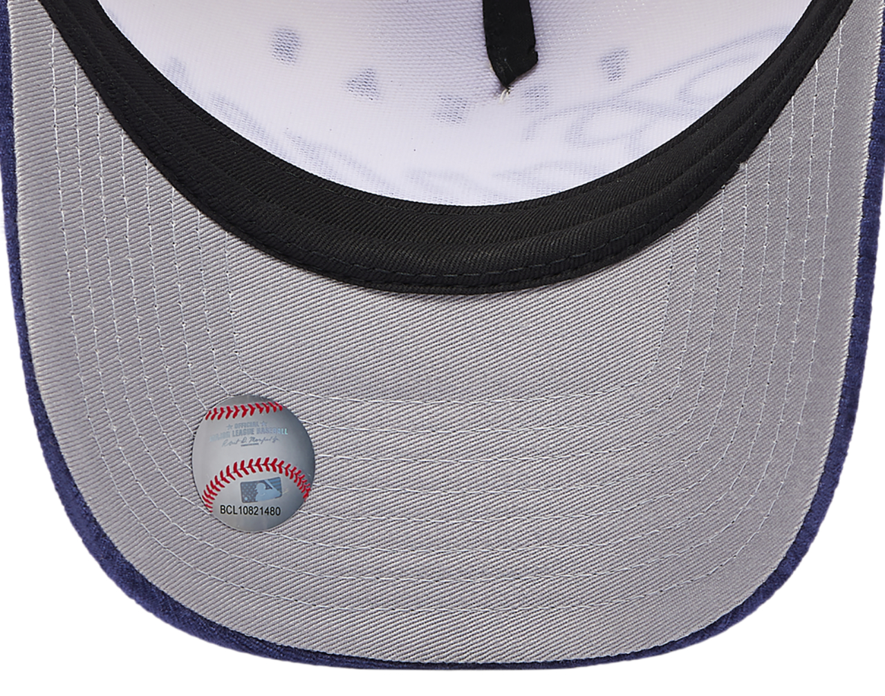 New Era Rangers 2 Tone Velvet Script Cap Image 5 of 5. Tap to open photo gallery.