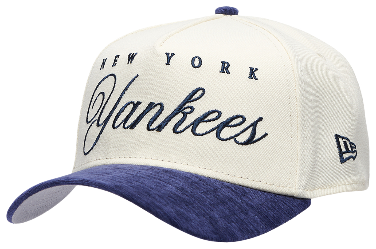 New Era Yankees 2 Tone Velvet Scrip Cap Image 1 of 5. Tap to open photo gallery.