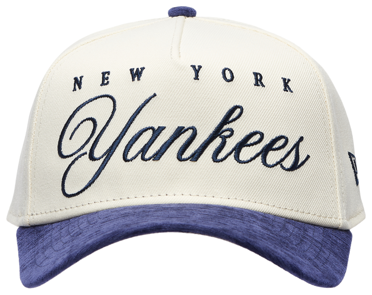 New Era Yankees 2 Tone Velvet Scrip Cap Image 2 of 5. Tap to open photo gallery.