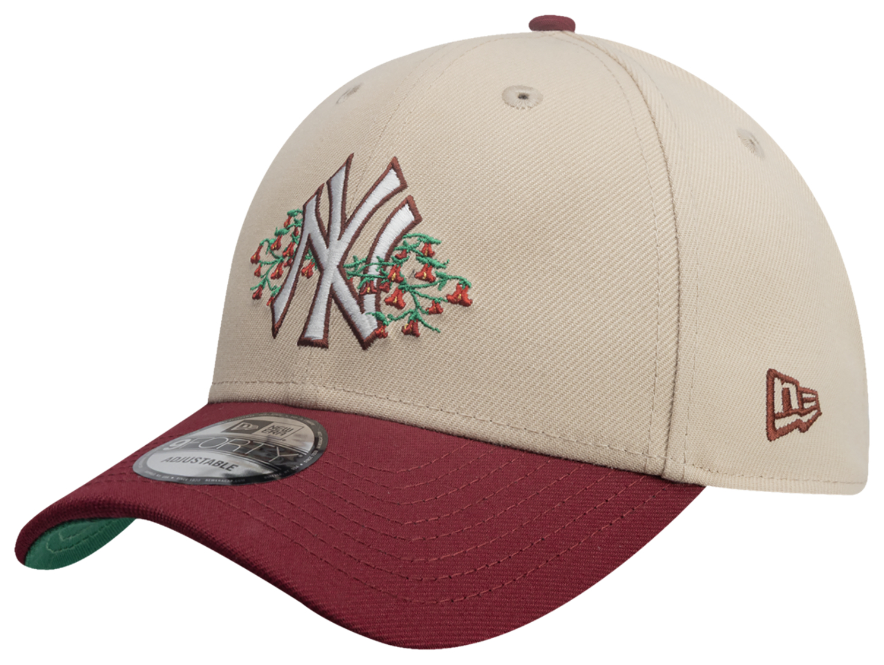 New Era Braves 940 A Frame Chenille Pop Cap Image 1 of 5. Tap to open photo gallery.