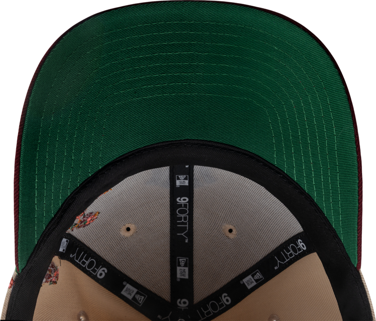 New Era Braves 940 A Frame Chenille Pop Cap Image 5 of 5. Tap to open photo gallery.