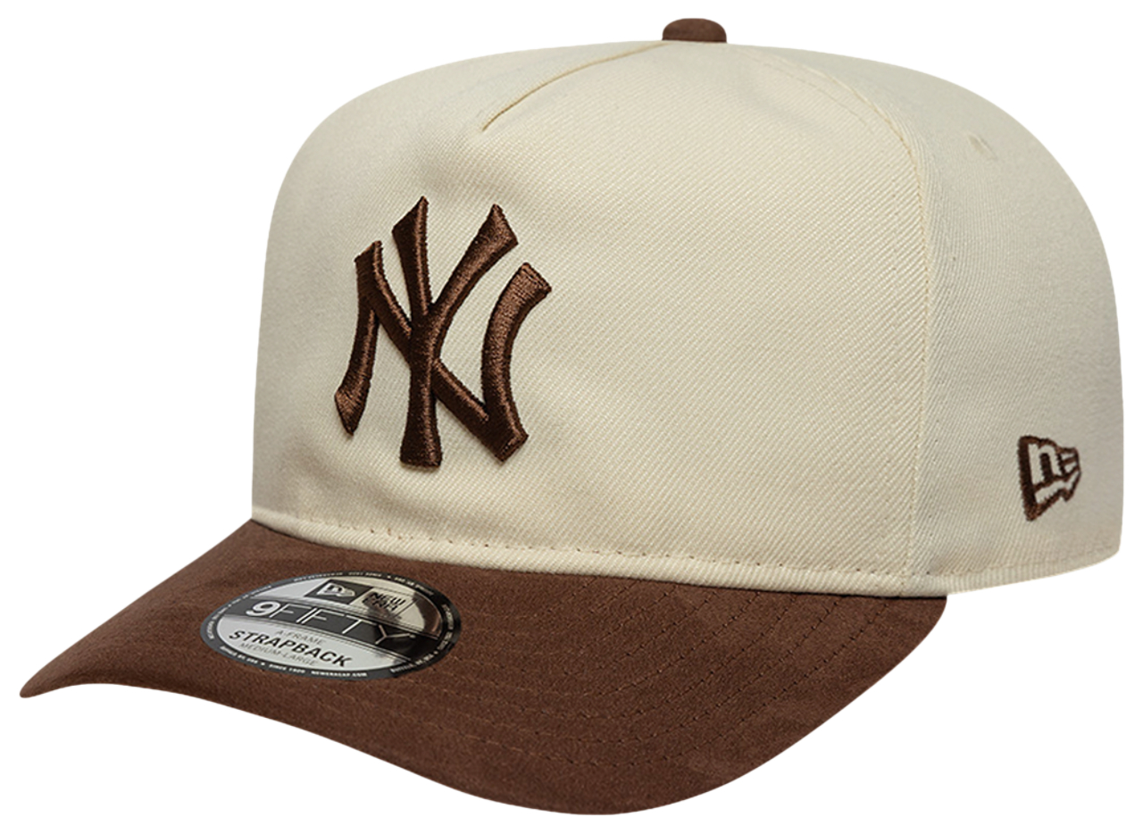 New Era Yankees 9FIFTY A Frame Suede Visor Cap - Men's | Foot Locker