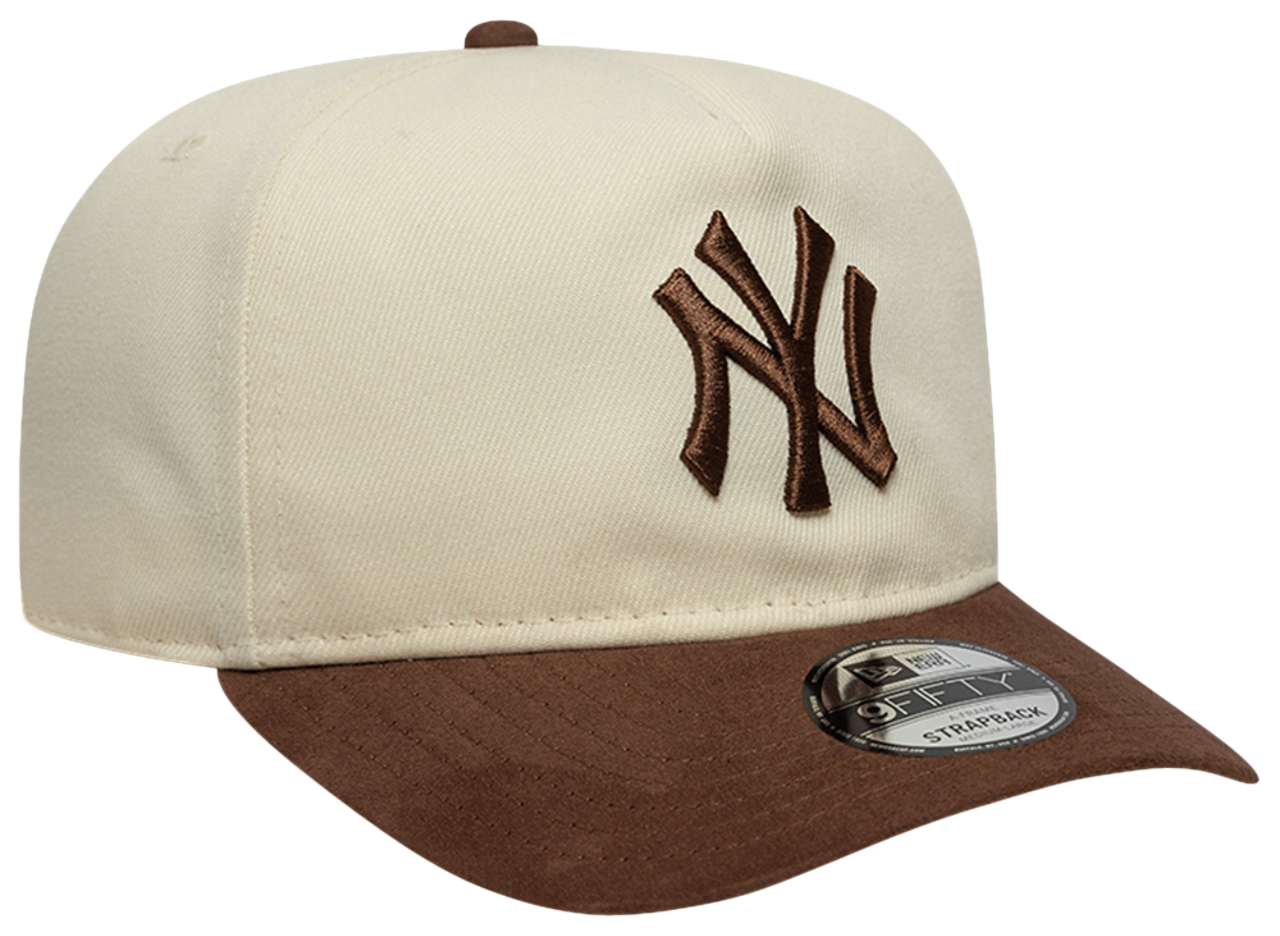 New Era Yankees 9FIFTY A Frame Suede Visor Cap - Men's | Foot Locker