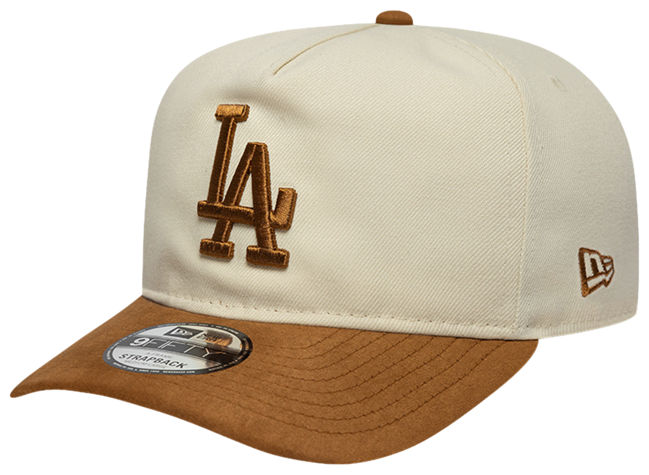 New Era Dodgers 9FIFTY A Frame Suede Visor Cap Image 1 of 5. Tap to open photo gallery.