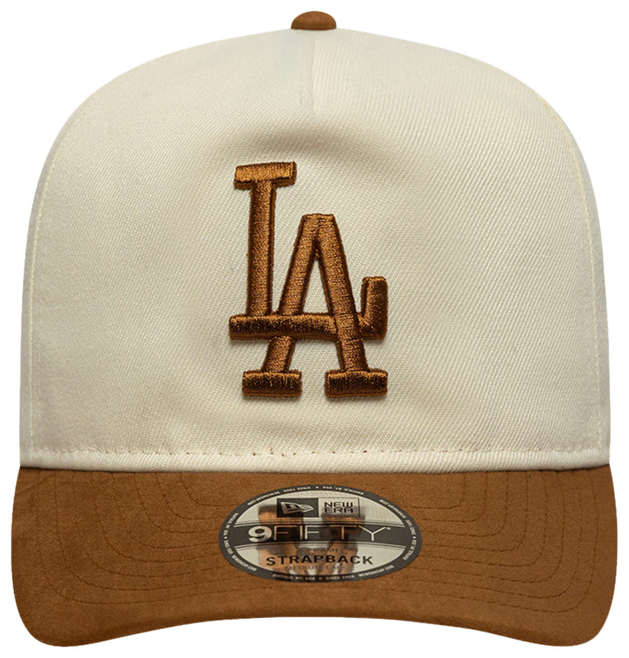 New Era Dodgers 9FIFTY A Frame Suede Visor Cap Image 2 of 5. Tap to open photo gallery.