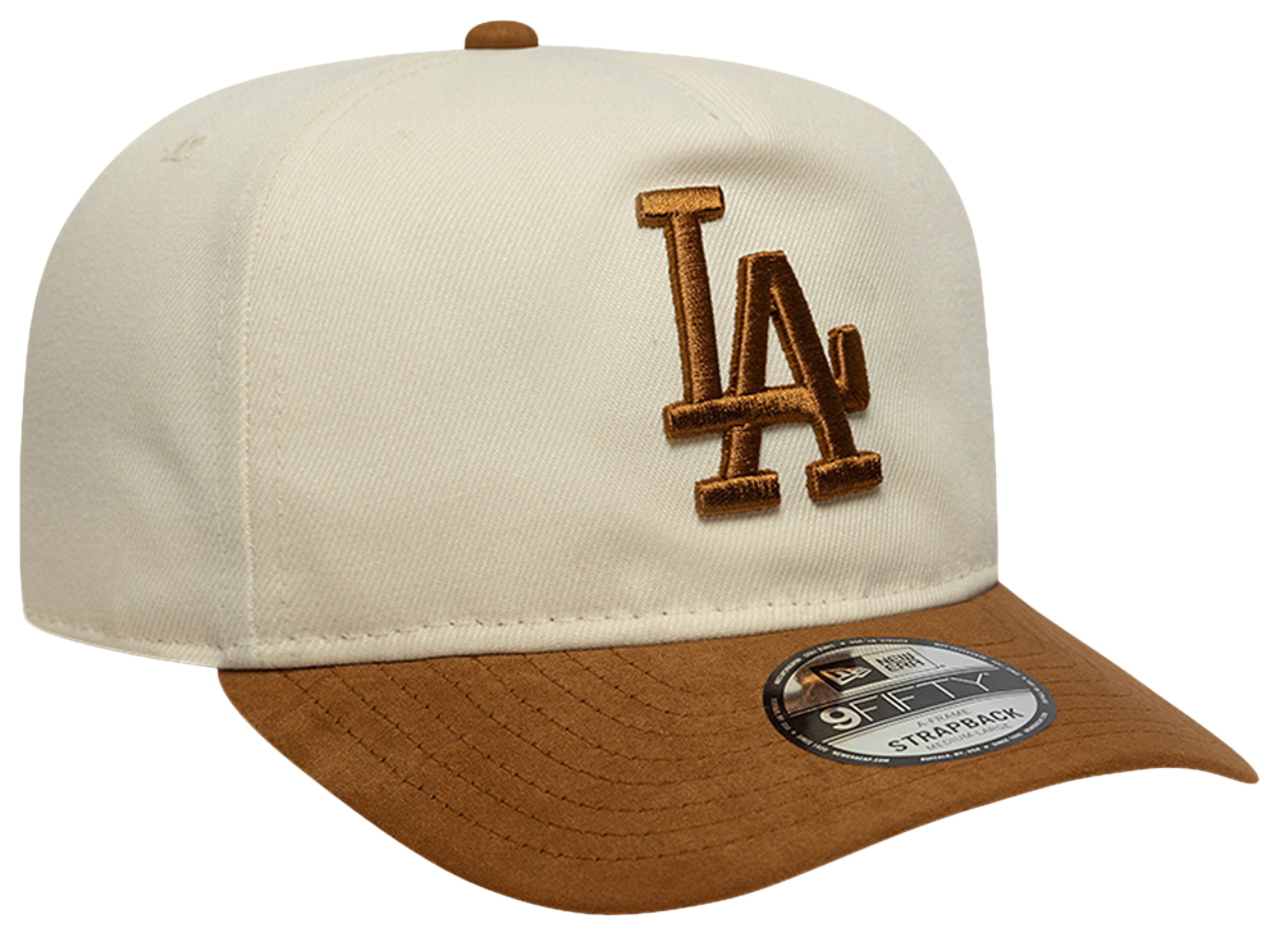 New Era Dodgers 9FIFTY A Frame Suede Visor Cap Image 3 of 5. Tap to open photo gallery.