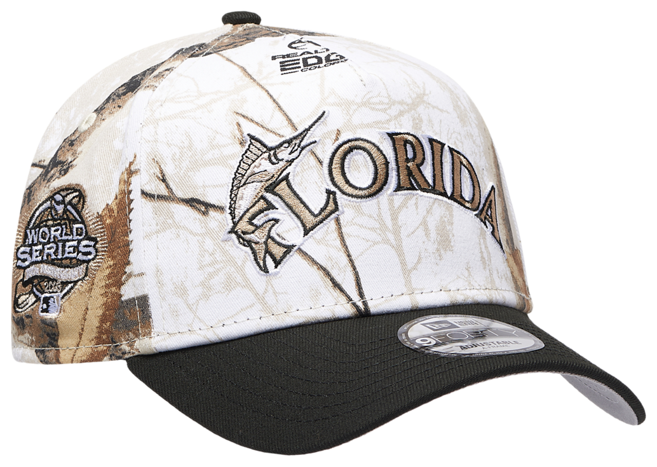 New Era Marlins 9FORTY A-Frame Snow Realtree Cap Image 3 of 5. Tap to open photo gallery.