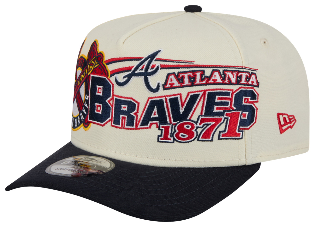 New Era Braves 9FIFTY A-Frame Classic Cap Image 1 of 7. Tap to open photo gallery.