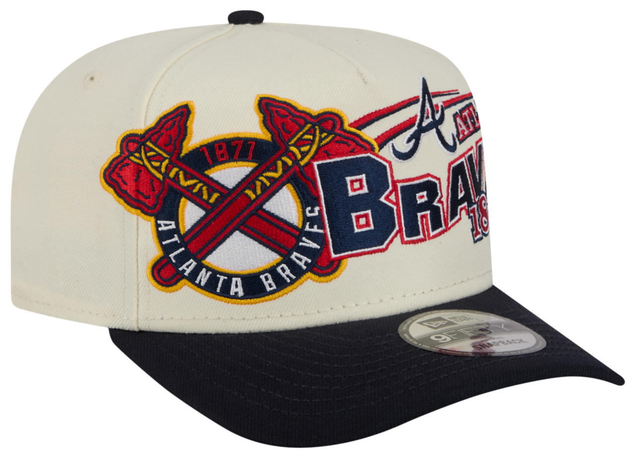 New Era Braves 9FIFTY A-Frame Classic Cap Image 3 of 7. Tap to open photo gallery.