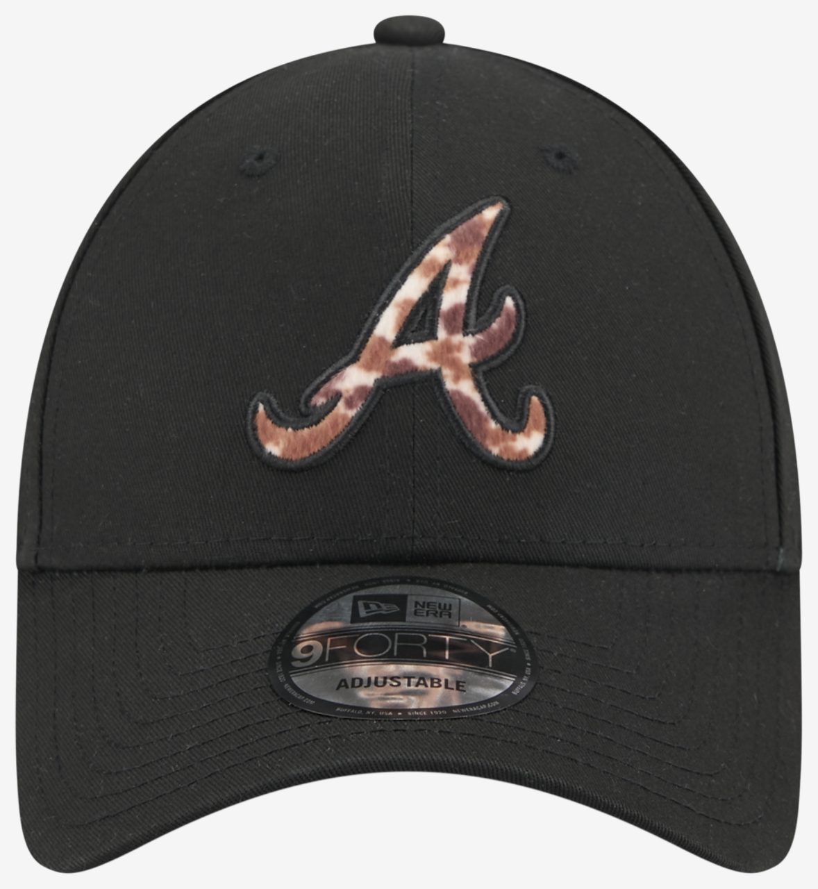 New Era Braves 9FORTY Faux Pony Infill Cap Image 2 of 7. Tap to open photo gallery.